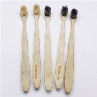 Brosse à dents en bambou biodégradable jetable certifiée CE